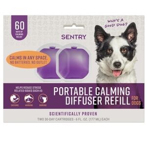 SENTRY Portable Calming Pheromone Diffuser Refill for Dogs 2ct Per Pack - 3pack